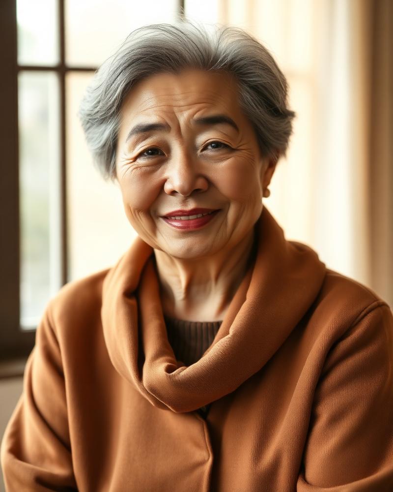 Elder woman sharing wisdom and lived experience